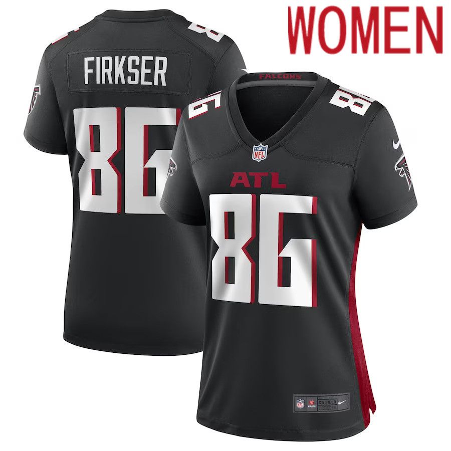Women Atlanta Falcons 86 Anthony Firkser Nike Black Game Player NFL Jersey